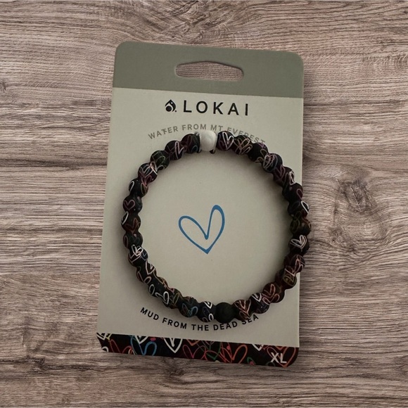 Lokai Love XL Black Unisex Silicone Bracelet NWT - Picture 11 of 16